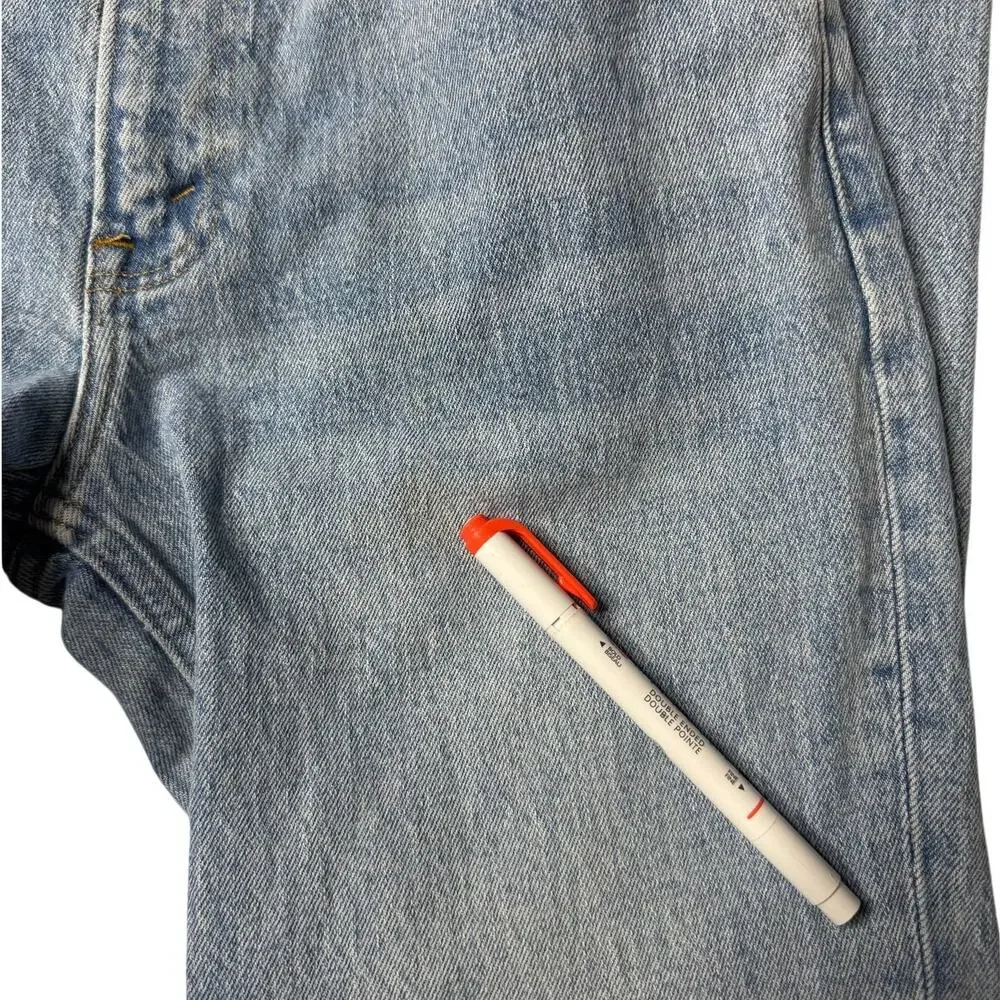 Abercrombie 90s Straight Ultra High Rise Distressed Jeans 26 - Picture 10 of 11